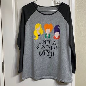 Hocus pocus raglan tee